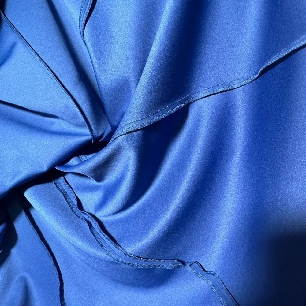 🅽🅴🆆 Calvin Klein blue sleeveless ruffle top maxi dress, women’s size 4